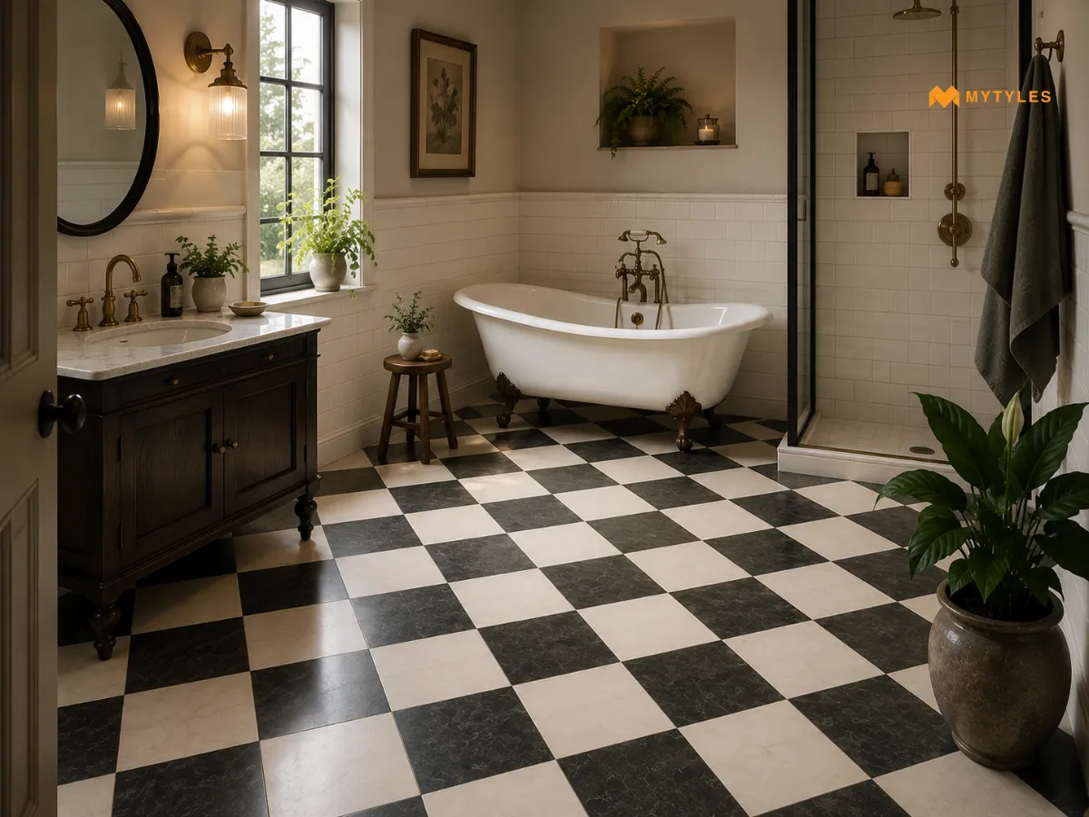 Vintage Bathroom Floors